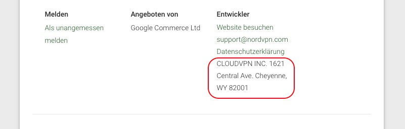 NordVPN und CloudVPN Inc