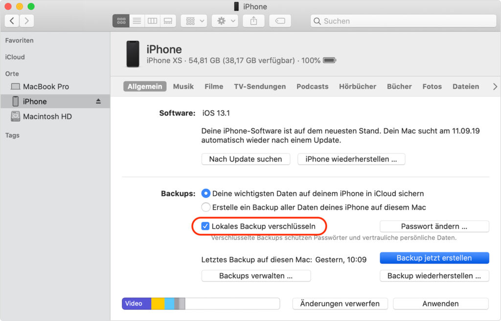 iPhone: So erstellst du sichere Backups