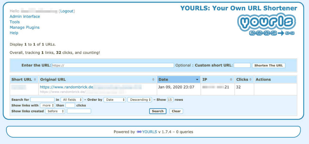 Mit YOURLS einen eigenen URL-Shortener kostenlos verwenden