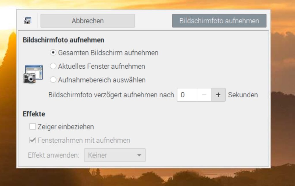 GNOME Screenshot nutzen