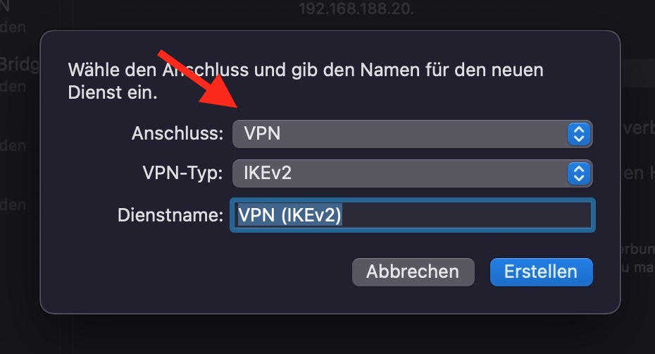 macOS VPN konfigurieren