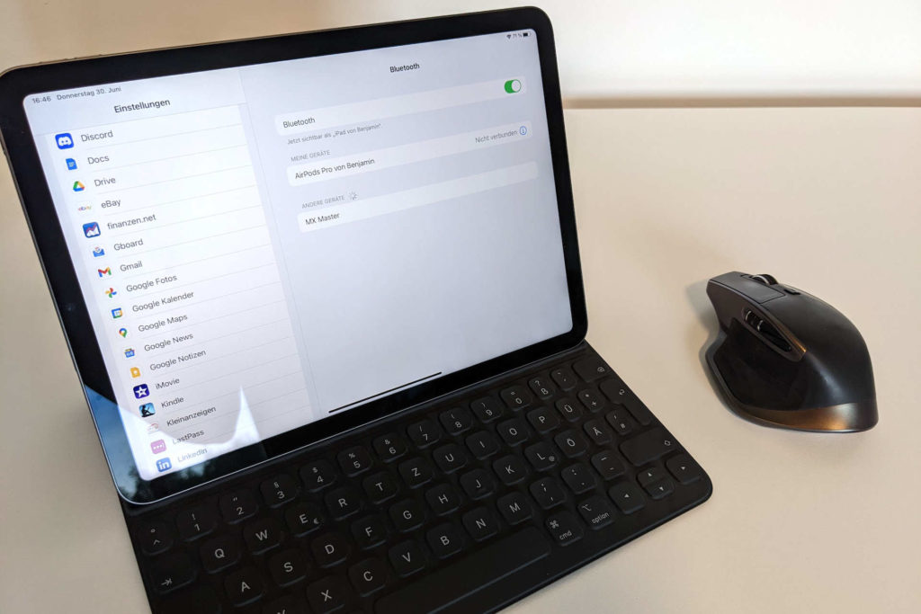 Apple iPad Bluetooth Maus verbinden