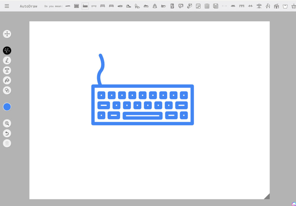 Tastatur AutoDraw